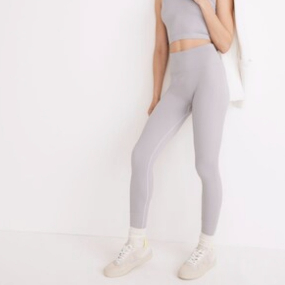 NWT Madewell Ribbed Gray Leggings